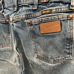 Vintage distressed 1980s Wranglers 36 x 36